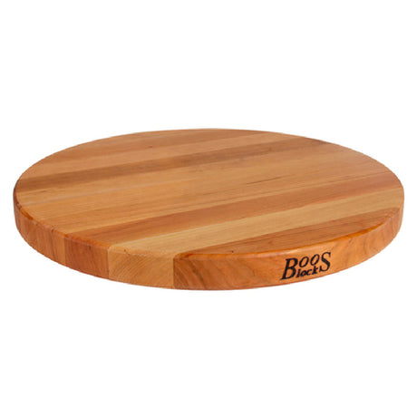 John Boos CHY-R18 Cutting Board 18" Dia. X 1-1/2" Thick Edge Grain Construction