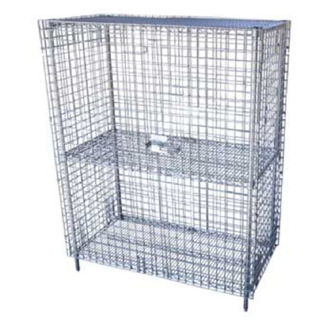 Serv-Ware SC48SL-CWP - Serv-Ware - Wire Shelving - Chrome Security Unit (5 Pcs) 48" W X 25.6" D X 69.4" H