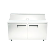 Hubert 22847 - Kratos Refrigerated Sandwich / Salad Prep Table, 60.2"W, 15 Cu.ft. Interior Capacity