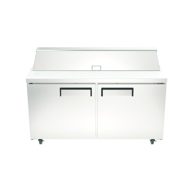 Hubert 22847 - Kratos Refrigerated Sandwich / Salad Prep Table, 60.2"W, 15 Cu.ft. Interior Capacity