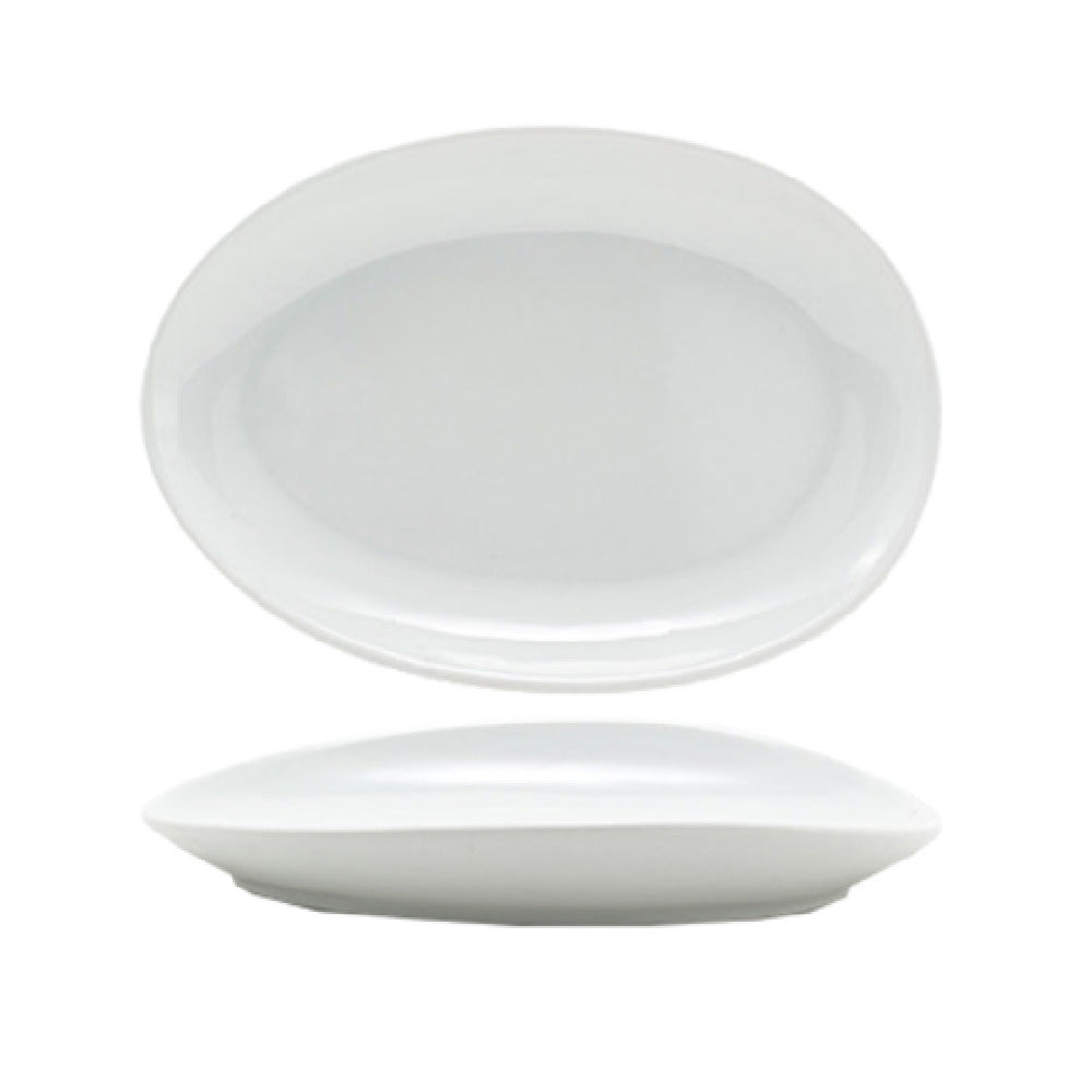 FOH DSP033WHP22 Tides™ Plate 8" X 5-1/2" Oval