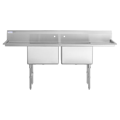 Empura Stainless EHD22424LR18 Sink (2) Compartment Heavy Duty