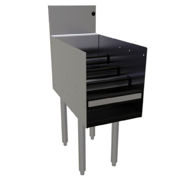 Glastender LDB-12 Underbar Liquor Steps Free Standing 12"W X 24"D (aligns With 24" Deep Units Without Speed Rail)