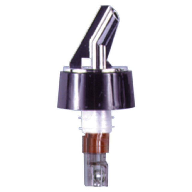 Spill-Stop 398-20 Posi-Por™ Pourer 1/2 Oz. Chrome With Black Collar