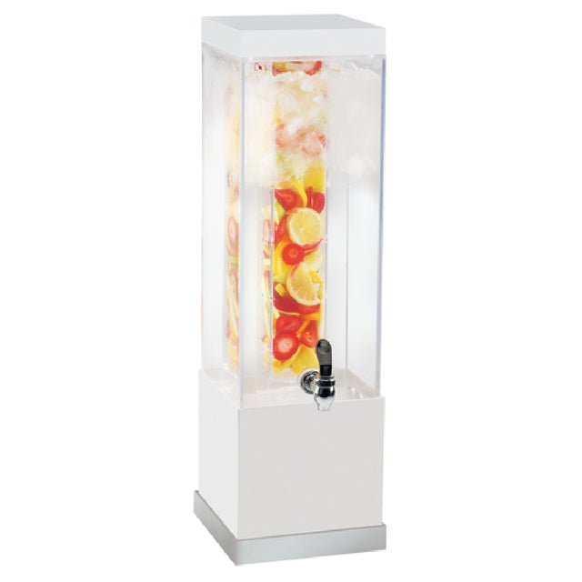 Cal Mil 3002-3INF-55 Luxe Beverage Dispenser 3 Gallon Capacity 7-3/4"W X 7-3/4"D X 25-3/4"H