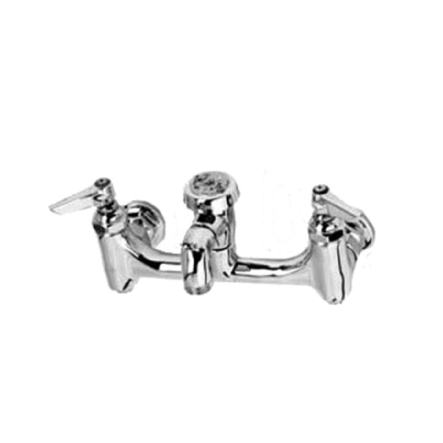 T&S Brass B-0674-BSTPM Service Sink Faucet 8" Centers 4-3/4" From Wall To Center Of Outlet