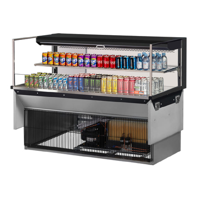 Turbo Air TOM-60L-UF-W(B)-2SI-N Drop-In Horizontal Open Display Case Low Profile