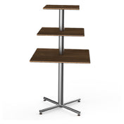 Steelite MGCPPS01WSXX Mogogo Buffet Solutions Polo Display Table 3-tier 30" X 30" X 55"H