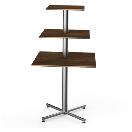 Steelite MGCPPS01WSXX Mogogo Buffet Solutions Polo Display Table 3-tier 30" X 30" X 55"H