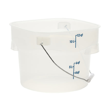 Cambro PWB12PROPP190 CamRound® FreshPro Pail With Bail 12 Qt. Capacity 11.4"L X 11.4"W X 8.9"H