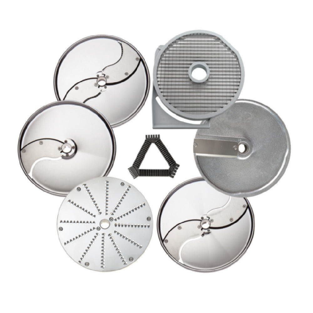 Eurodib 650113 Dito Sama Gastronomy Pack-set Discs (2mm 5mm And 10mm Slicing Pressing Discs 2mm Grating Disc 4x4mm Shredding Disc 10x10mm Dicing Grid) And Grid Cleaning Tool