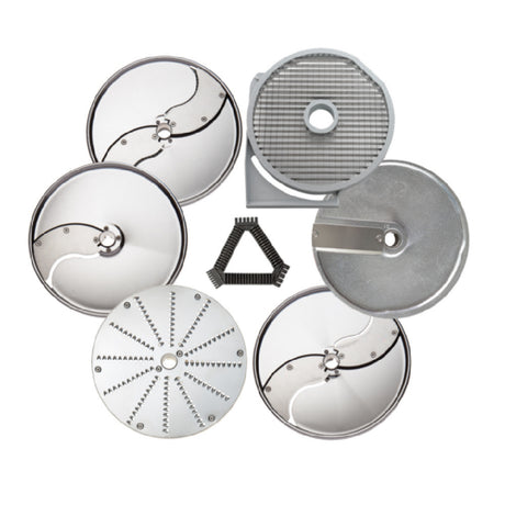 Eurodib 650113 Dito Sama Gastronomy Pack-set Discs (2mm 5mm And 10mm Slicing Pressing Discs 2mm Grating Disc 4x4mm Shredding Disc 10x10mm Dicing Grid) And Grid Cleaning Tool