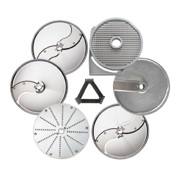 Eurodib 650113 Dito Sama Gastronomy Pack-set Discs (2mm 5mm And 10mm Slicing Pressing Discs 2mm Grating Disc 4x4mm Shredding Disc 10x10mm Dicing Grid) And Grid Cleaning Tool