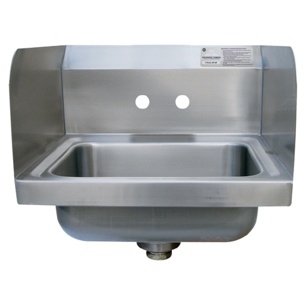 Advance Tabco 7-PS-EC-SPNF-X Special Value Hand Sink With 7-3/4" Side Splashes