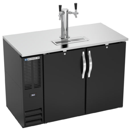 Beverage Air DDN48HC-B - Draft Beer Cooler, 48"W X 26-3/8"D X 49-5/16"H, 12.56 Cu. Ft.