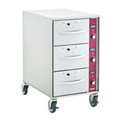 Hubert 194025 - Kratos Mobile Drawer Warmer, 3-drawer, 31"D X 38"H