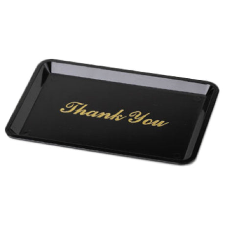 Royal Industries ROY TT46 Tip Tray 4" X 6" Golden Imprint "thank You"