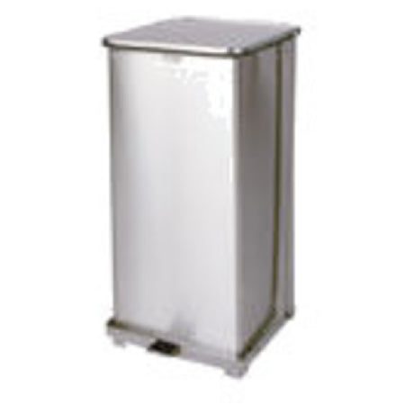 Rubbermaid FGST24SSPL - The Defenders® Step Can, 15" Sq X 30" H, 13 Gallon