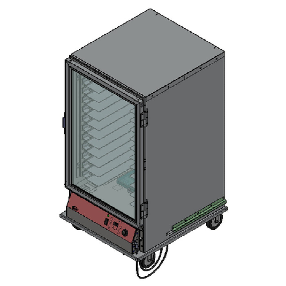 BevLes Company PICA60-24INS-A-1L1 Proofing Cabinet (donut Proofer) Mobile 3/4 Height