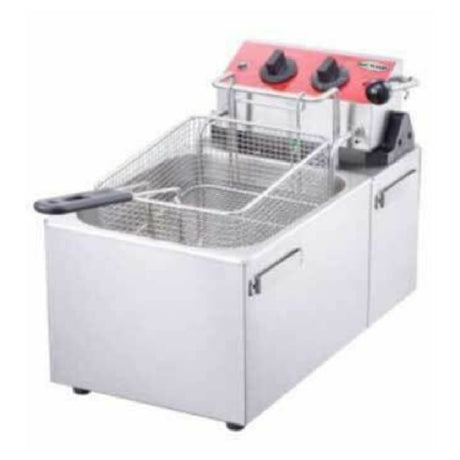 Serv-Ware EF-06L - Serv-Ware - Electric Cooking - Counter Top Fryer Single Tank, 10-1/2"W X 18-7/64"D X 13-3/8"H