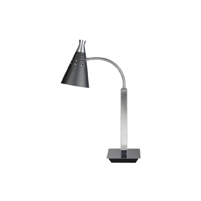 FOH BTC003BKS18 Smart Buffet Ware® T-Collection Single Heat Lamp 110v Matte Black