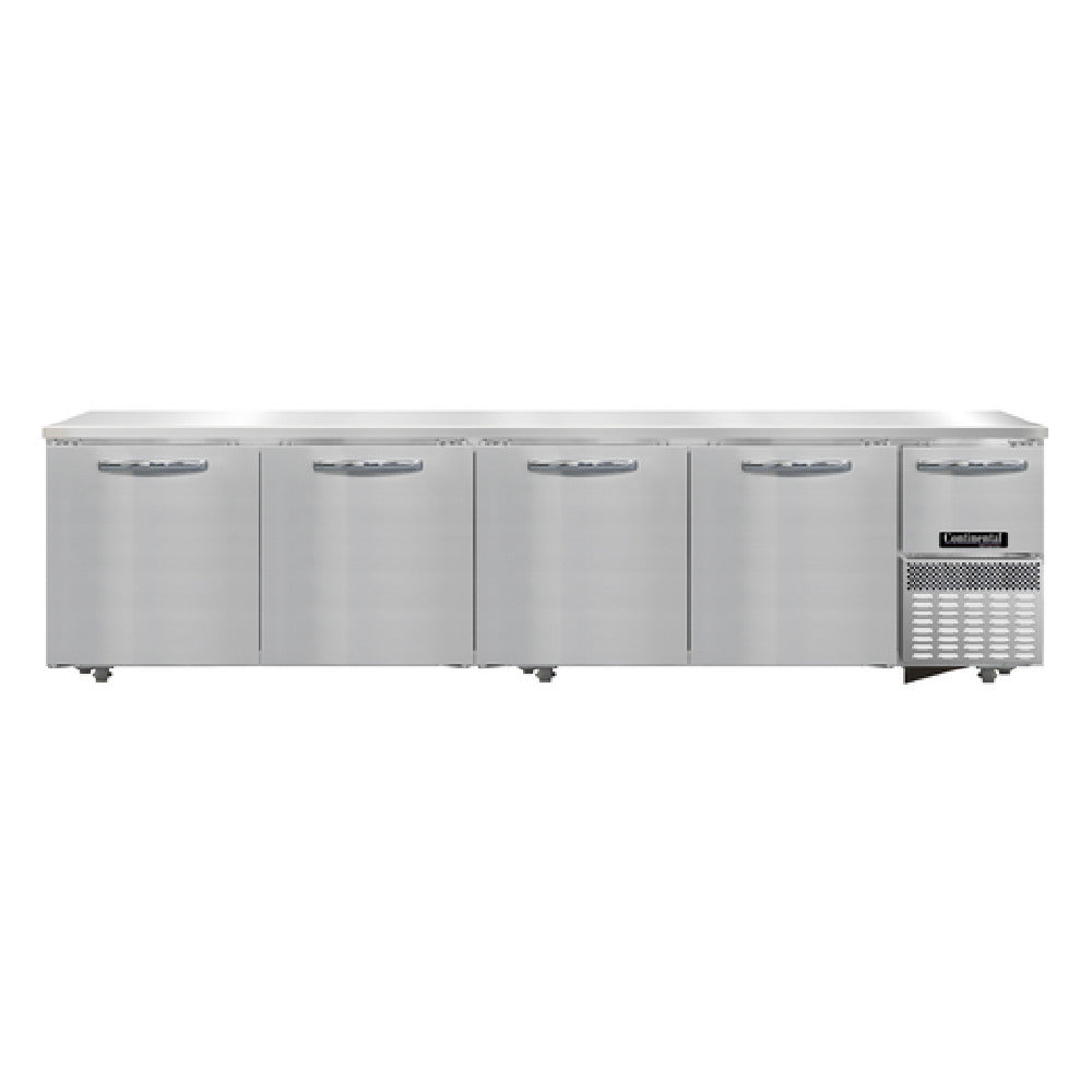 Continental Refrigerator RA118N-U Undercounter Refrigerated Base 118"W Stainless Steel Front & End Panels