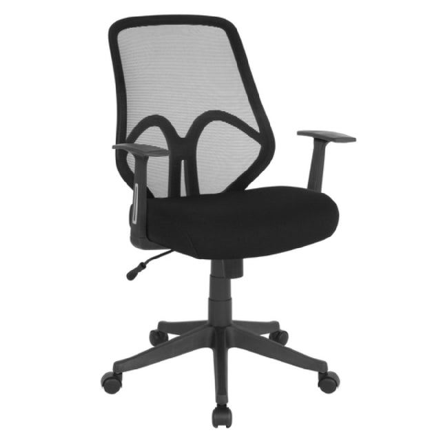 Flash Furniture GO-WY-193A-A-BK-GG Salermo Office Chair 17" To 21" Adjustable Seat Height