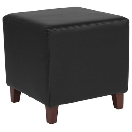 Flash Furniture QY-S09-BKL-GG Ascalon Ottoman/Pouf 16-1/2"W X 16-1/2"D X 16"H