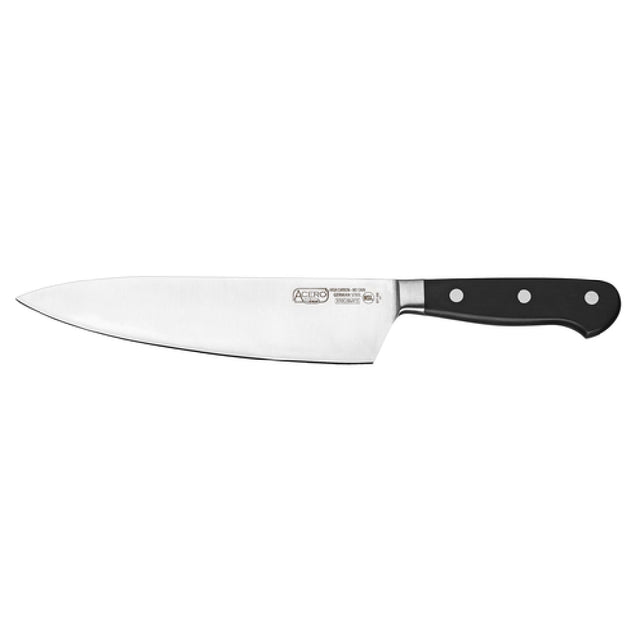 Winco KFP-85 Acero Chef Knife 8" Blade Short Bolster