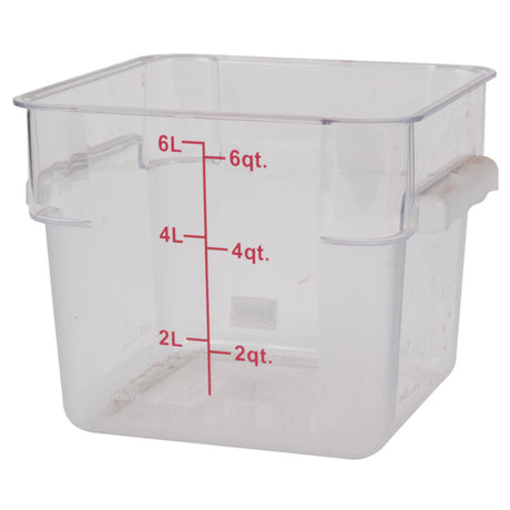 Stanton Trading PCS-6 - Food Storage Container, Square, 6 Qt.