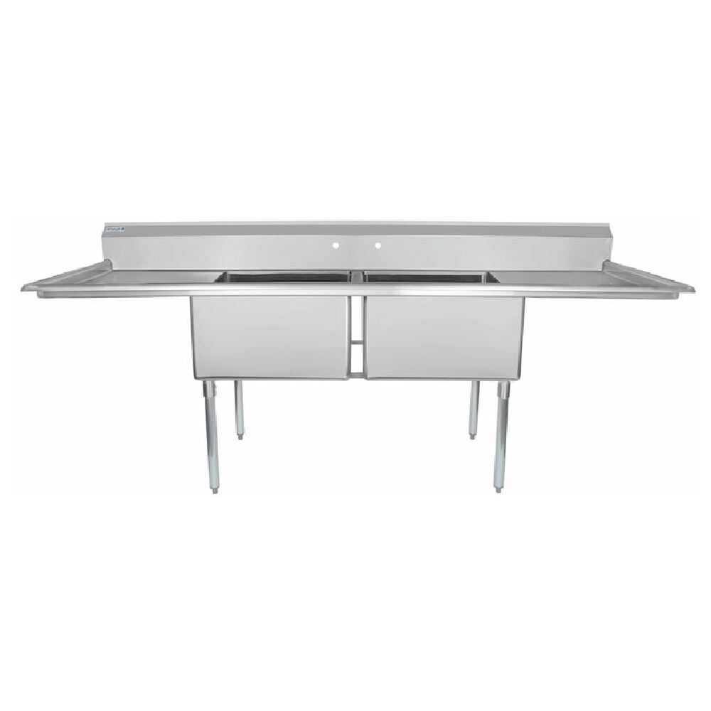 Empura Stainless ESD22424LR24 Sink (2) Compartment Standard Duty