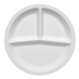 Bauscher Hepp 252424 - Dish, 3-compartment, 10-1/8" Dia.