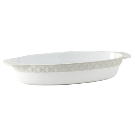 Tuxton EAU-101 Casserole Dish 3-1/2 Qt. 17-3/4"L X 8-1/2"W X 3"H (15-3/4"L Without Handle)