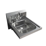 BK Resources BKHS-ADA-D-SD-P-G Hand Sink 16" X 14" With Faucet And Soap Dispenser