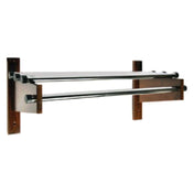Central Specialties TDE-24M Coat Rack 18" 24" Unit 1" Metal Zinc Plated Hanging Rod