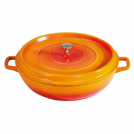 GET Enterprises CA-005-O/BK Heiss™ Braiser Pan 3 Qt. (3-1/2 Qt. Rim Full) 10-1/4" Dia. X 2-7/8"H