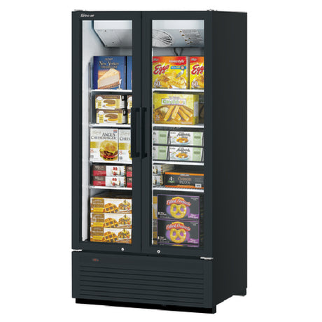 Turbo Air TGF-35SDH-N_BL Super Deluxe Freezer Merchandiser Two-section 30.9 Cu. Ft.