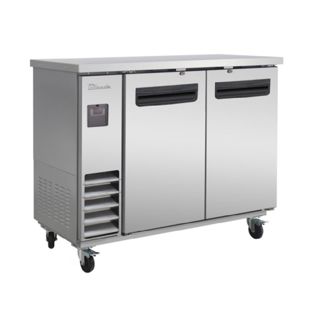 Blue Air BLNBB-48S-HC - Back Bar Cooler, Narrow Depth, Two-section