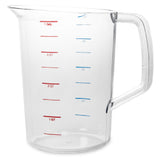 Rubbermaid FG321800CLR - Bouncer® Measuring Cup, 4 Quart - 40°F/-40°C To 212° F/100°C Temperature Range