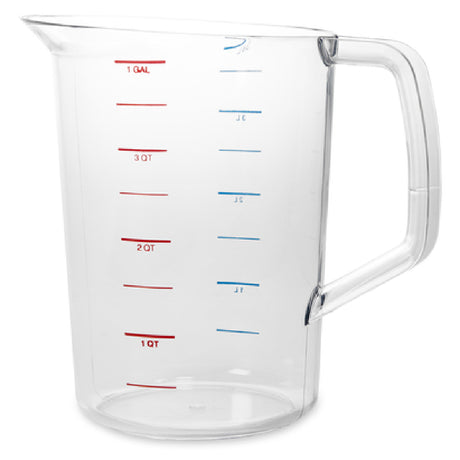 Rubbermaid FG321800CLR - Bouncer® Measuring Cup, 4 Quart - 40°F/-40°C To 212° F/100°C Temperature Range
