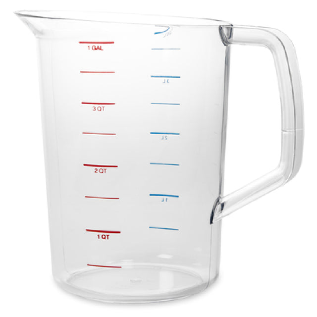 Rubbermaid FG321800CLR - Bouncer® Measuring Cup, 4 Quart - 40°F/-40°C To 212° F/100°C Temperature Range