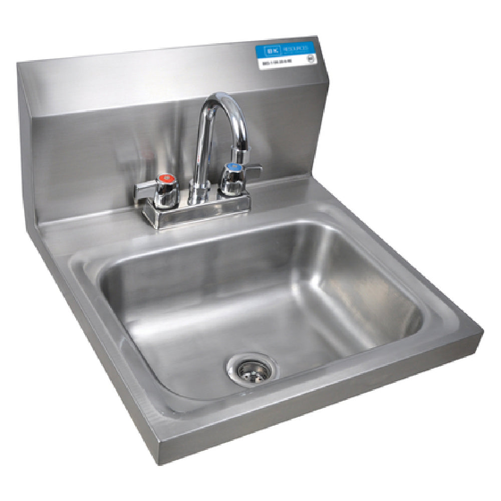 BK Resources BKHS-D-1410-P-G Hand Sink Wall Mount 14" Wide X 10" Front-to-back X 5" Deep Bowl