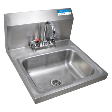 BK Resources BKHS-D-1410-P-G Hand Sink Wall Mount 14" Wide X 10" Front-to-back X 5" Deep Bowl