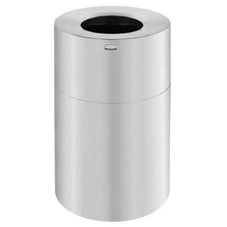 Rubbermaid FGAOT62SAPL - Designer Line™ Aluminum Waste Receptacle, 55 Gallon, 24" Dia. X 35"H