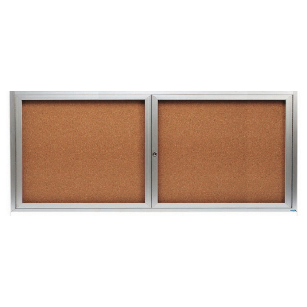 Aarco DCC3672R Aluminum Bulletin Board 72"W X 36"H Enclosed