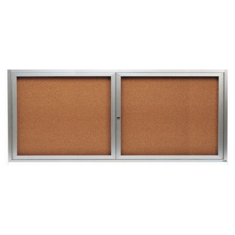 Aarco DCC3672R Aluminum Bulletin Board 72"W X 36"H Enclosed