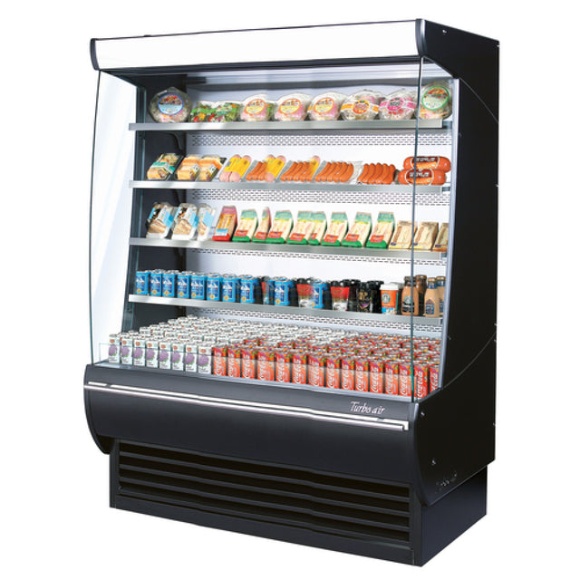 Turbo Air TOM-60DXB-N Extra Deep Vertical Open Display Merchandiser 29.4 Cu. Ft. Capacity