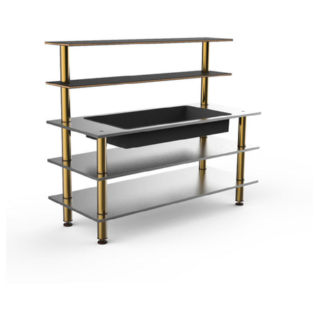 Steelite MGCMLC03MBXF Mogogo Buffet Solutions Modular Pro Back Bar 5-tier 71" X 29-1/2" X 60-1/2"