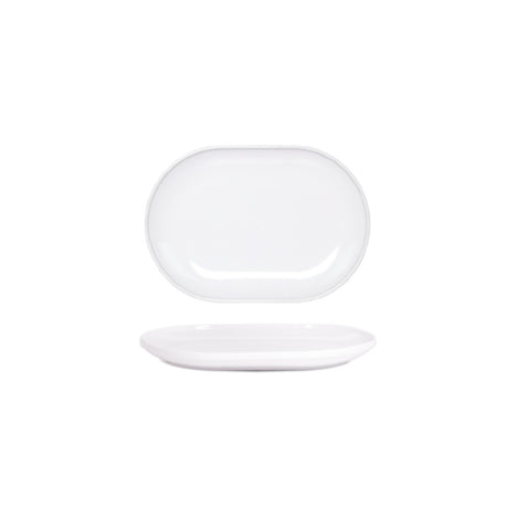 FOH DDP096WHP21 Bevel Plate 13" X 9" X 1.5"H Oval