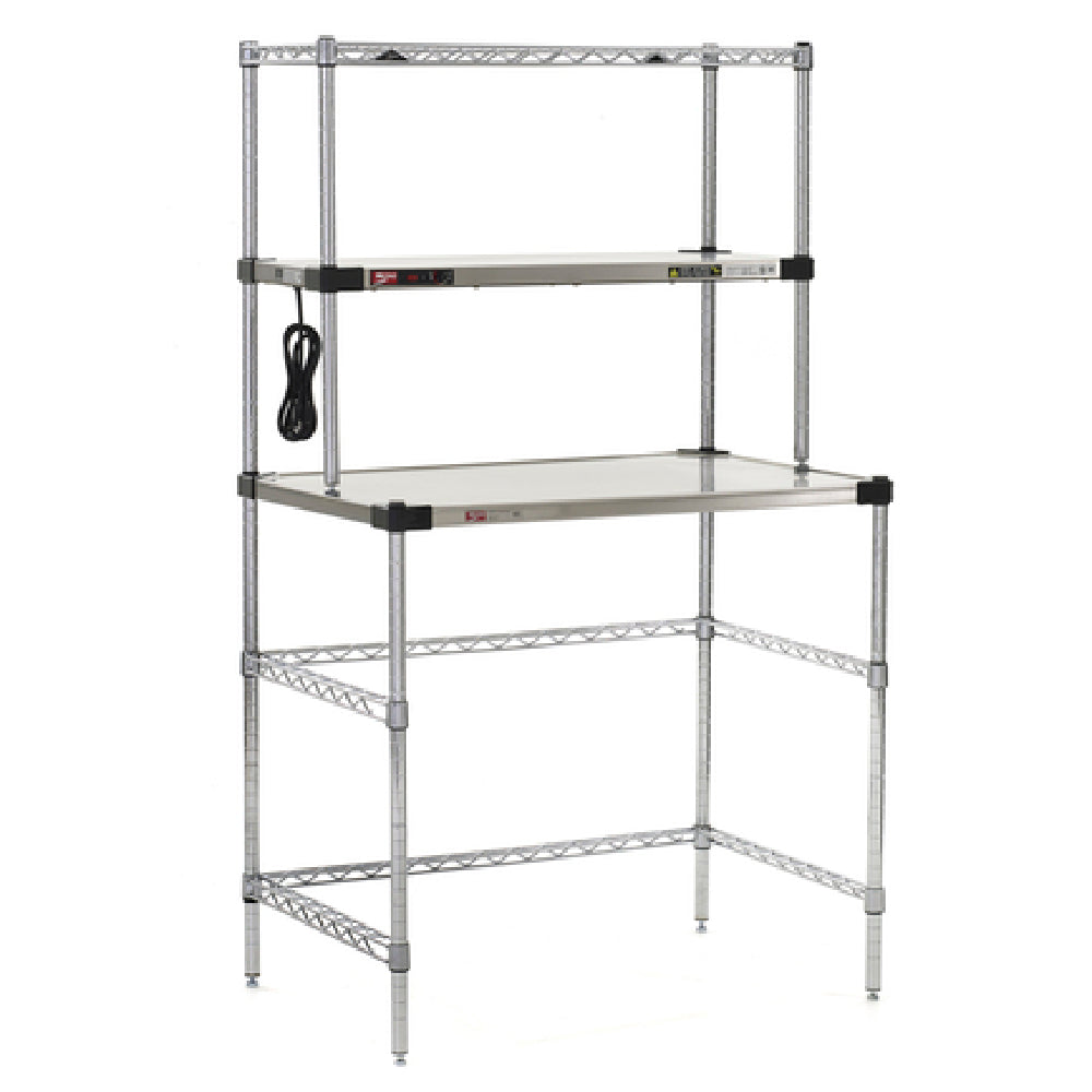 Metro EZHS36W-KIT Super Erecta® Workstation With Hot Open Heated Shelf 3-sided Open Base